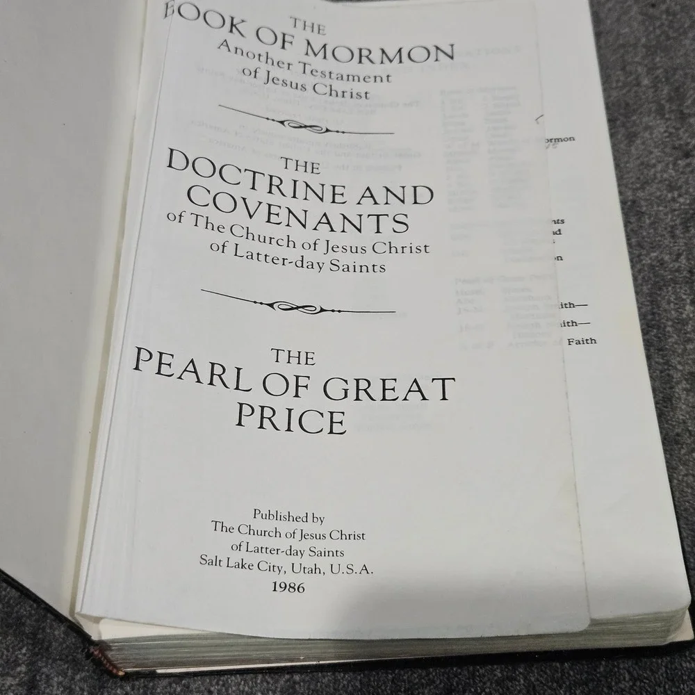 LDS Triple Combination 1981 Book of Mormon Doctrine Covenants Pearl Great Price
